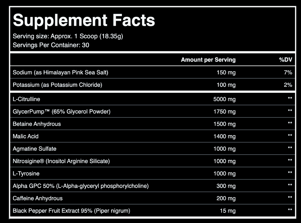 Blue Raspberry Pre-Workout