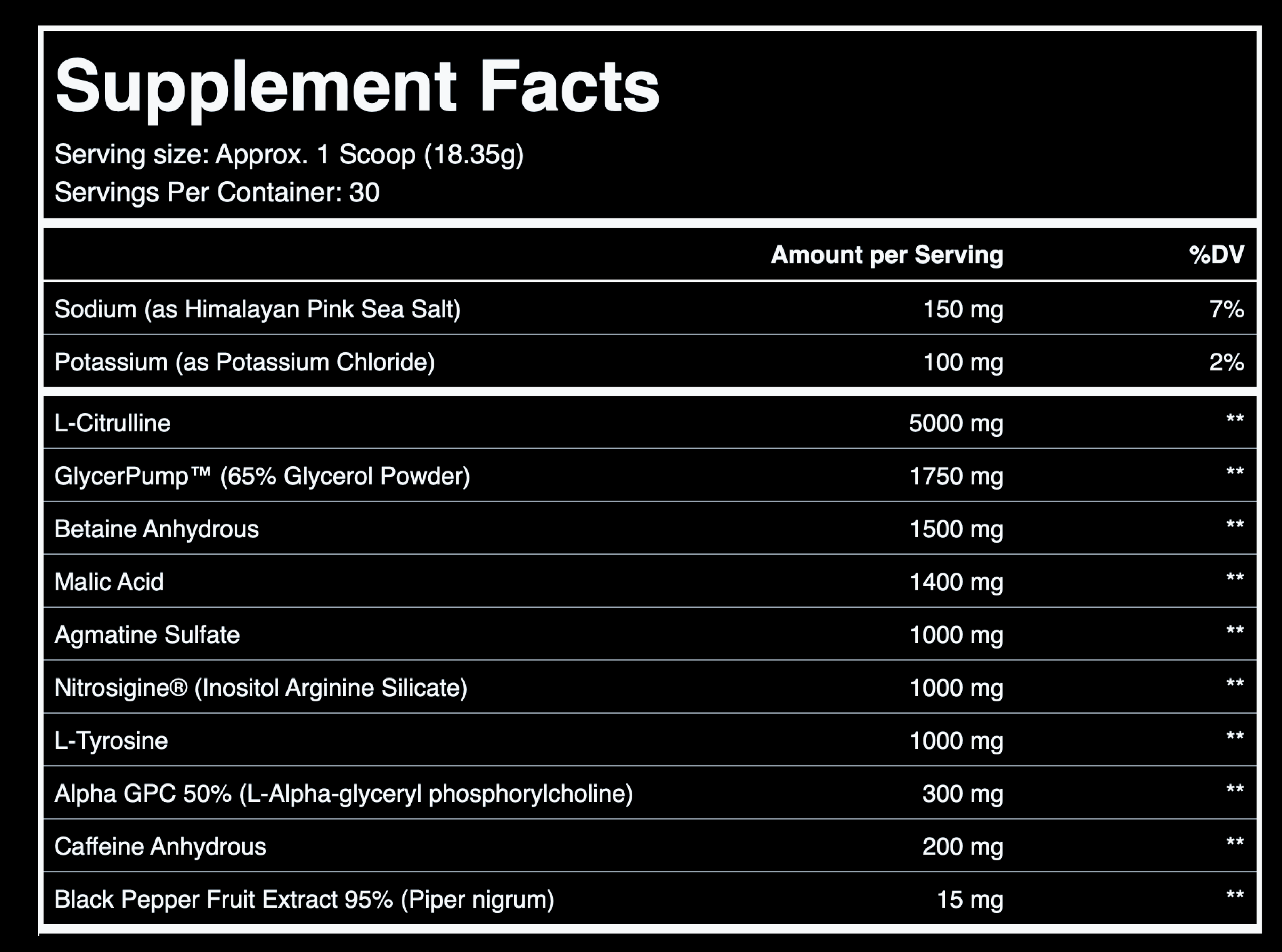 Blue Raspberry Pre-Workout